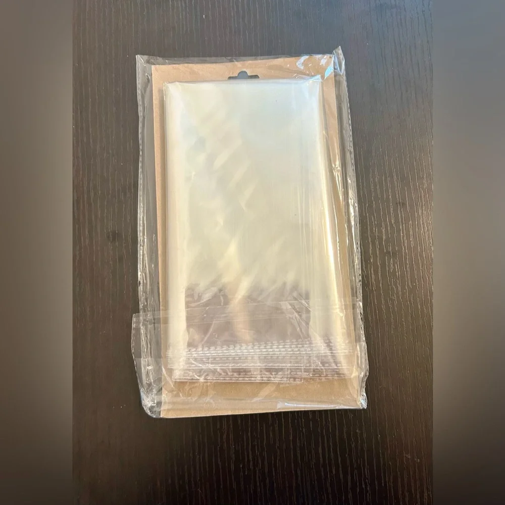 Lot of 13 Clear Cellophane Bags Basket Bags Cello Gift Bags in Various Sizes